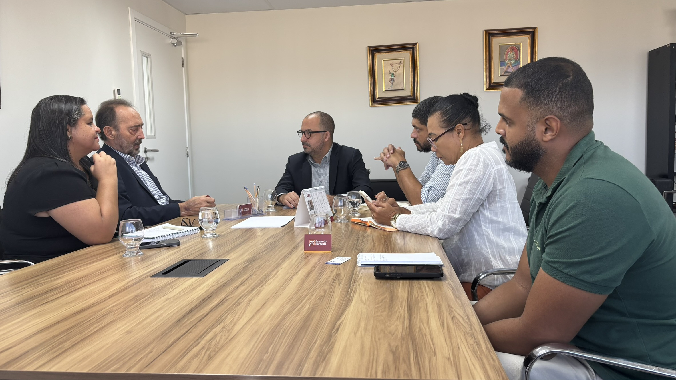 Reunião na Superintendência Estadual do Banco do Nordeste na Bahia