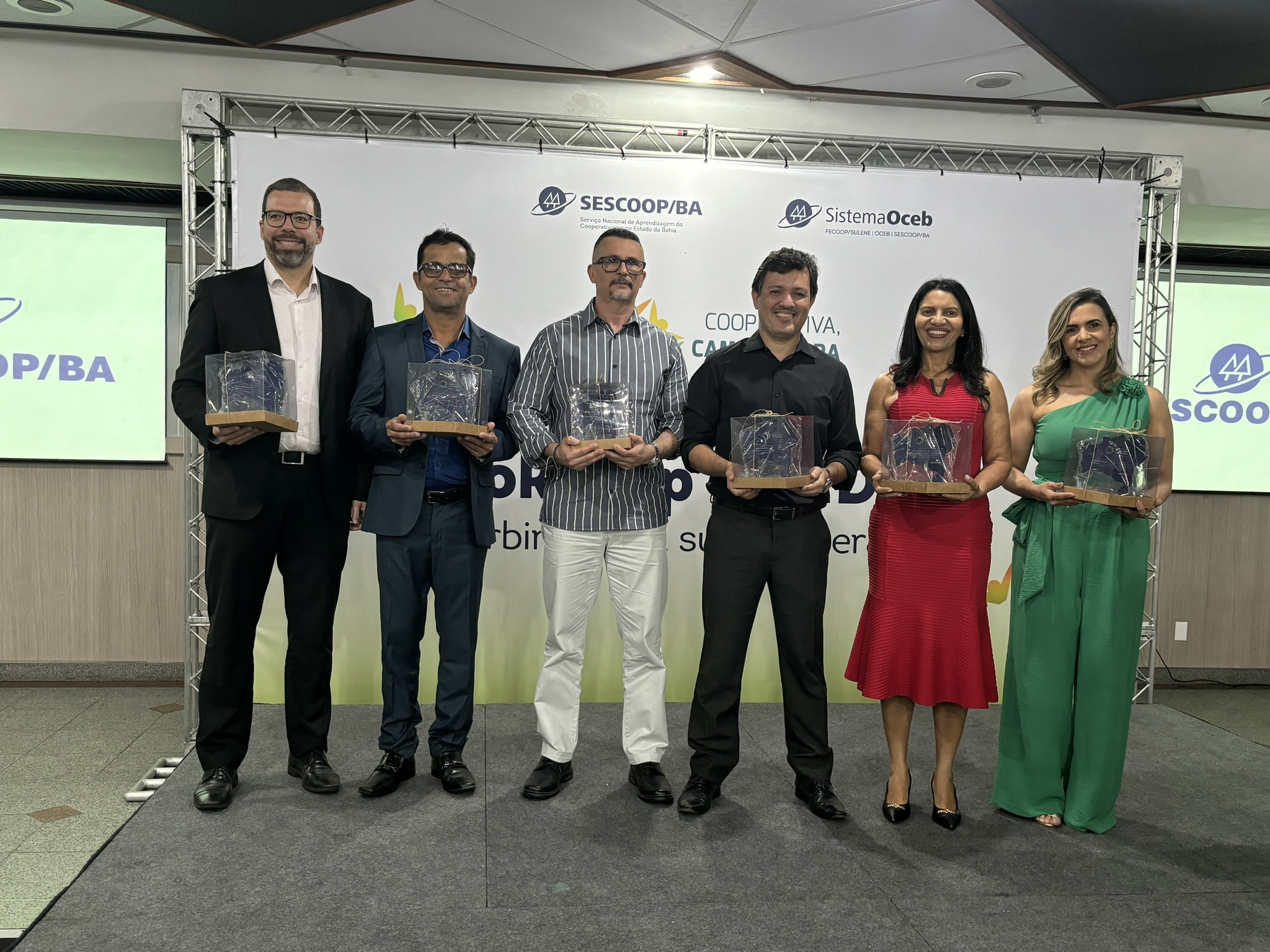 Representantes das cooperativas homenageadas no Workshop do PDGC