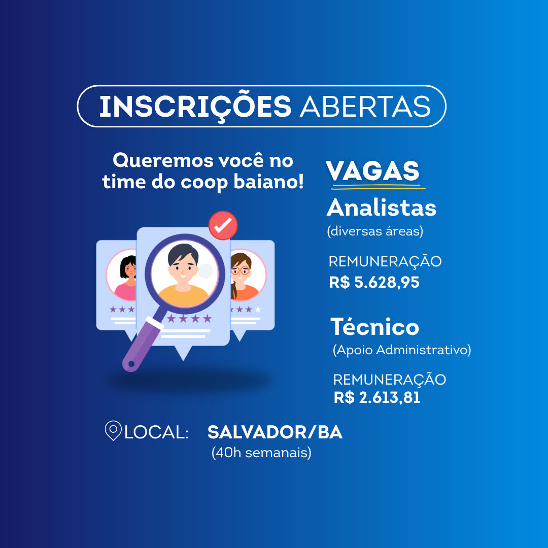 Abertura Processo Seletivo Sescoop-BA 01/2025